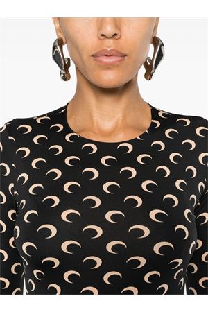 T-shirt in tessuto elasticizzato MARINE SERRE | WTS006ACJER0001IT99